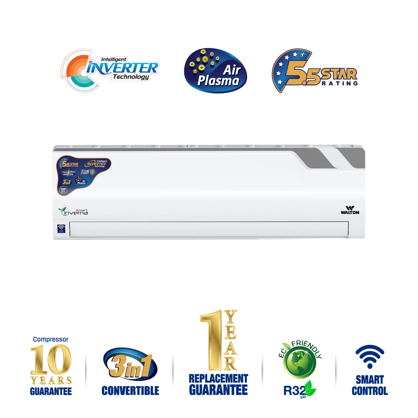 Walton WSI-INVERNA (EXTREME SAVER)-12C Air Conditioner