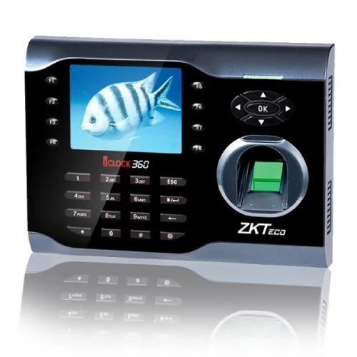 ZKTeco iClock 360 Fingerprint Time Attendance Terminal with Adapter